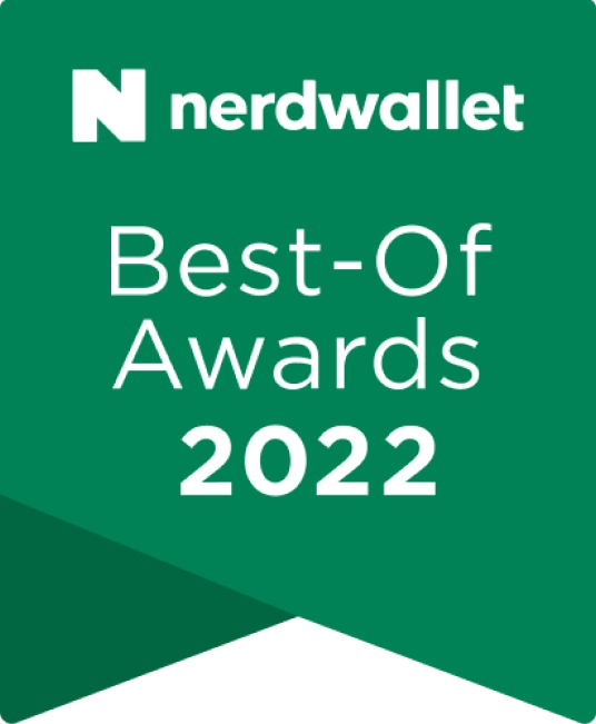 Nerd Wallet Best of 2022 badge
