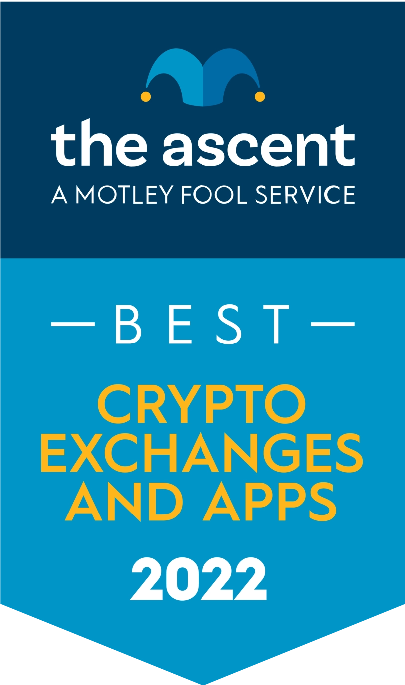 The Acent 2022 Best Crypto Exchanges badge
