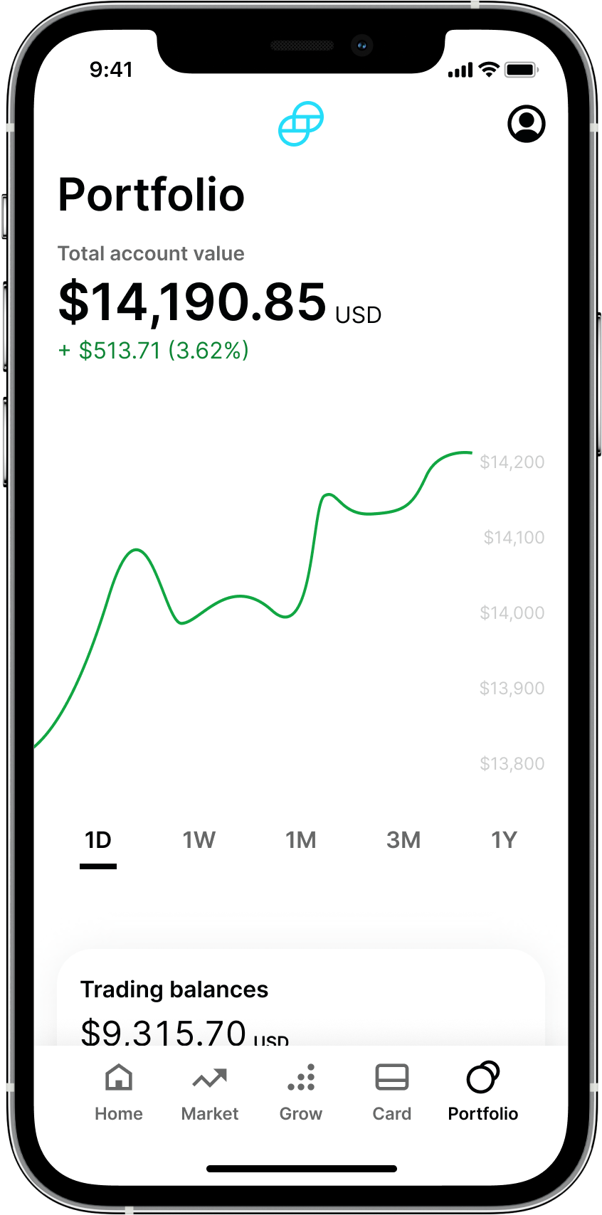 Gemini Exchange Mobile App
